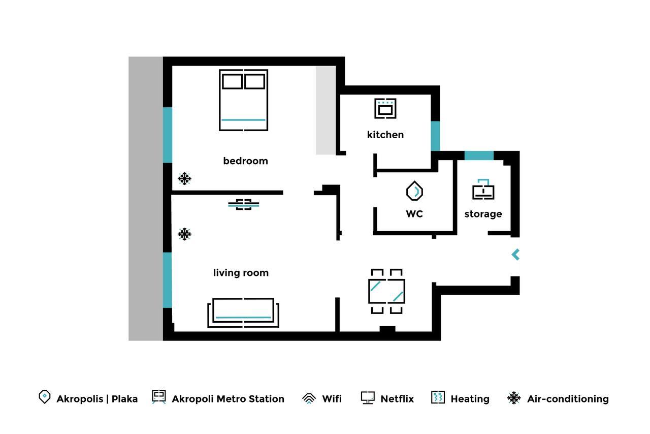 Acropolis Heart 1Bd Apartment In Plaka By Upstreet เอเธนส์ ภายนอก รูปภาพ
